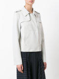 concealed placket jacket