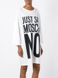 Just Say No印花T恤连衣裙