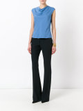 draped neck top