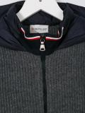 padded hood knit jacket