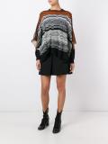 striped poncho
