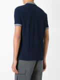 contrast polo shirt