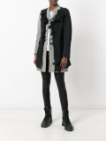 ruffle trim coat