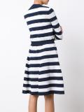 striped cropped cardigan