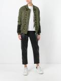 velvet ribbon bomber jacket