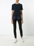 layered striped T-shirt