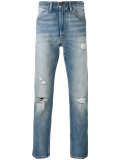 distressed cropped jeans