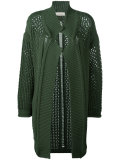 open-knit cardigan