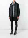 padded mid-length coat