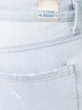 distressed flared jeans
