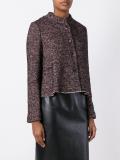 herringbone cropped jacket