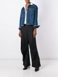 striped wide leg trousers