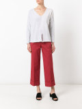 flared cropped trousers