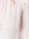 ruffle sleeve cocktail dress
