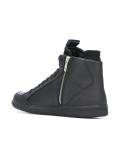 lace up hi-top sneakers