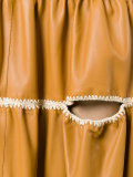 cut-out detail ruffled skirt