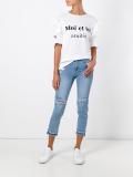 distressed cropped jeans 