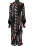 printed midi dress