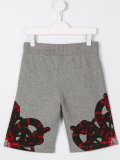 snake print shorts 
