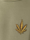 leaf embroidered sweatshirt