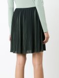 pleated mini skirt