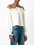 ruffled trim blouse