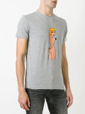 porn star print T-shirt 