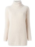 ribbed turtleneck jumper