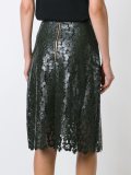 lace overlay wrap skirt