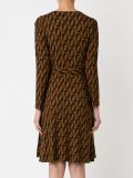 monogrammed wrap dress