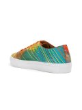 stitch stripe lace-up sneakers