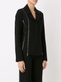zip detail blazer