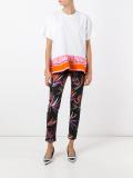 ruffled hem oversized T-shirt