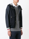 hooded bomber jacket  