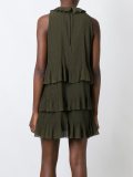 ruffle detail shift dress