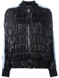 ruched bomber jacket