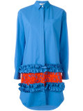 frill hem shirt dress