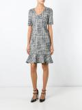 v-neck tweed dress