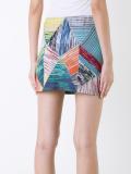 patterned mini skirt 