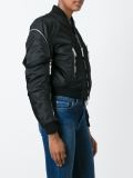 zip detail bomber jacket