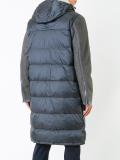 panelled padded coat