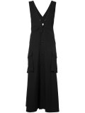 buttoned midi dress