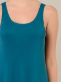 sleeveless flared dress
