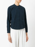 collarless shirt 