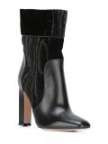 paneled ankle boots