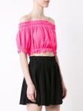 off-shoulders cropped blouse