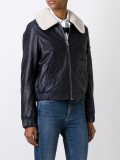 shearling collar aviator jacket