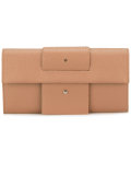 grained continental wallet