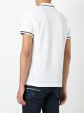 contrast detail polo shirt
