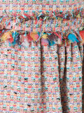 strapless tweed dress